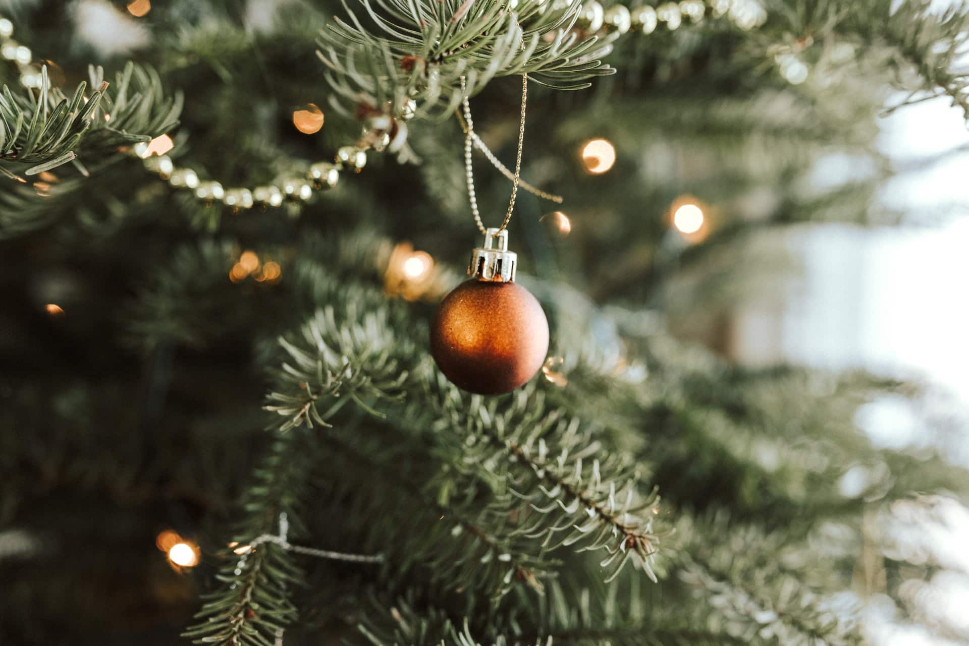 Nyd julen med et juletræ i plast